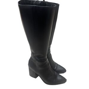 Windsor Black Heeled Boots